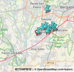 Mappa Via Pizzo Coca, 24044 Dalmine BG, Italia (2.71455)