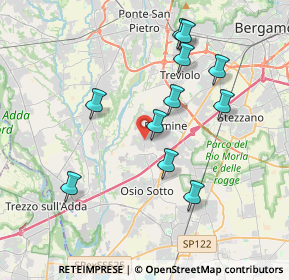 Mappa Via Pizzo Coca, 24044 Dalmine BG, Italia (3.67273)