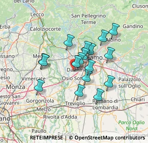 Mappa Via Pizzo Coca, 24044 Dalmine BG, Italia (10.90235)