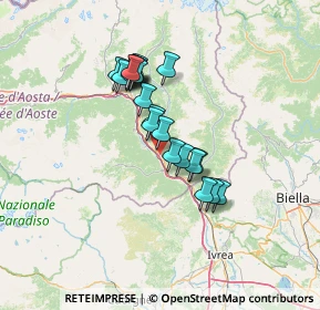 Mappa Frazione Pied de Ville, 11020 Arnad AO, Italia (10.51)