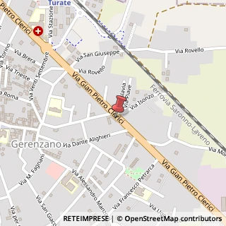 Mappa Via Giampiero Clerici, 112, 21040 Gerenzano, Varese (Lombardia)