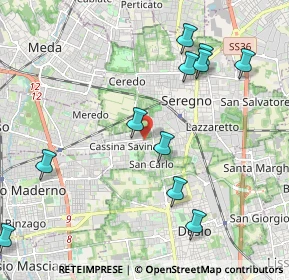 Mappa Via Don Luigi Viganò, 20831 Seregno MB, Italia (2.32727)