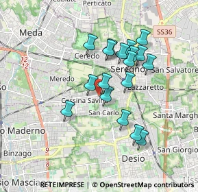 Mappa Via Don Luigi Viganò, 20831 Seregno MB, Italia (1.50389)