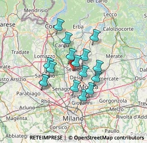 Mappa Via Don Luigi Viganò, 20831 Seregno MB, Italia (10.33313)