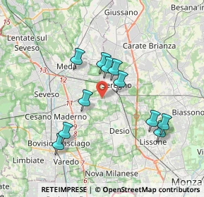 Mappa Via Don Luigi Viganò, 20831 Seregno MB, Italia (3.28273)