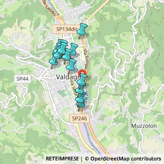 Mappa Via Pascal, 36078 Valdagno VI, Italia (0.73071)