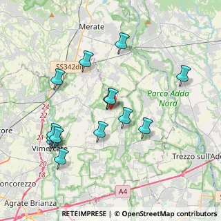 Mappa Via Alessandro Manzoni, 20884 Sulbiate MB, Italia (3.89929)