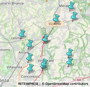 Mappa Via Vivaldi, 20865 Usmate Velate MB, Italia (4.5075)