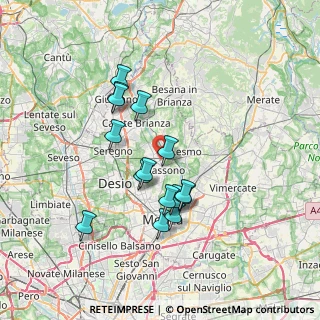 Mappa Via Visconti, 20050 Macherio MB, Italia (6.26133)