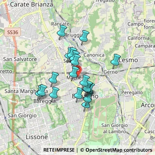 Mappa Via Visconti, 20050 Macherio MB, Italia (1.43474)