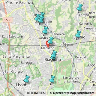 Mappa Via Visconti, 20050 Macherio MB, Italia (2.24)