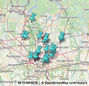 Mappa Via Georges Bizet, 20831 Seregno MB, Italia (11.3795)