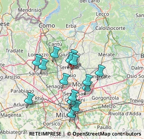Mappa Via Georges Bizet, 20831 Seregno MB, Italia (12.54867)