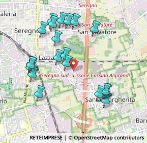 Mappa Via Georges Bizet, 20831 Seregno MB, Italia (1.019)