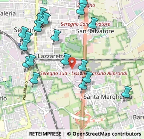 Mappa Via Georges Bizet, 20831 Seregno MB, Italia (1.1695)