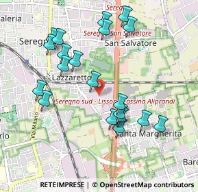 Mappa Via Georges Bizet, 20831 Seregno MB, Italia (0.9895)