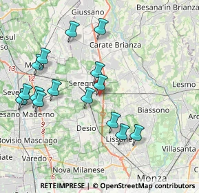 Mappa Via Georges Bizet, 20831 Seregno MB, Italia (4.03533)