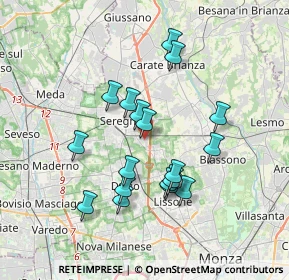 Mappa Via Georges Bizet, 20831 Seregno MB, Italia (3.22889)