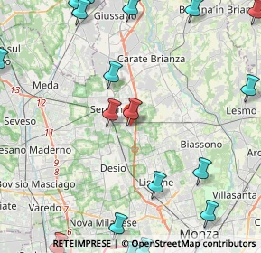 Mappa Via Georges Bizet, 20831 Seregno MB, Italia (6.5525)