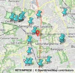 Mappa Via Georges Bizet, 20831 Seregno MB, Italia (2.4565)