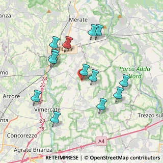 Mappa Via Bersan, 20886 Aicurzio MB, Italia (3.76769)