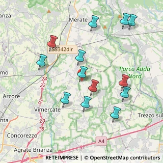 Mappa Via Bersan, 20886 Aicurzio MB, Italia (4.13231)