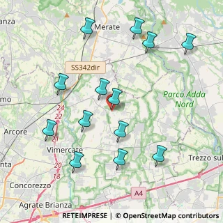 Mappa Via Bersan, 20886 Aicurzio MB, Italia (4.30846)