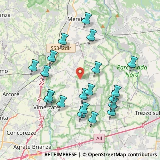 Mappa Via Bersan, 20886 Aicurzio MB, Italia (4.171)