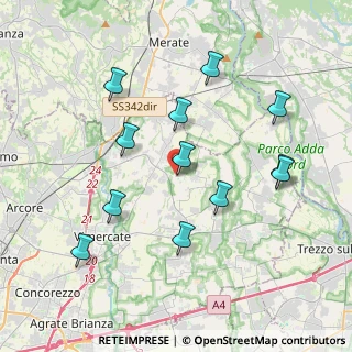 Mappa Via Bersan, 20886 Aicurzio MB, Italia (3.89667)