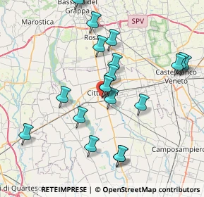 Mappa Via Ca' Nave, 35013 Cittadella PD, Italia (7.9445)