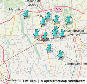 Mappa Via Ca' Nave, 35013 Cittadella PD, Italia (5.92917)