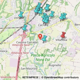 Mappa Via Achille Grandi, 20866 Carnate MB, Italia (1.21)