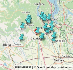 Mappa Via Frà Dolcino, 28077 Romagnano Sesia NO, Italia (10.9565)