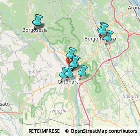 Mappa Via Frà Dolcino, 28077 Romagnano Sesia NO, Italia (6.2725)