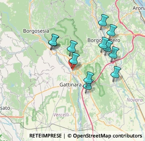 Mappa Via Frà Dolcino, 28077 Romagnano Sesia NO, Italia (6.57083)
