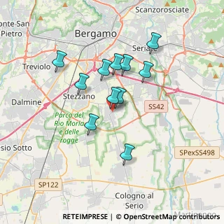 Mappa Piazza Europa, 24050 Zanica BG, Italia (2.89727)