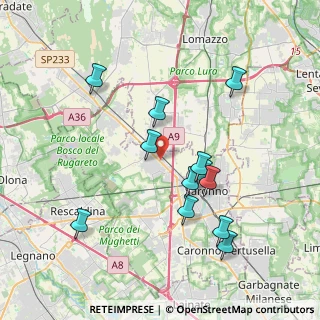 Mappa SS 233, 21040 Gerenzano VA, Italia (3.73833)