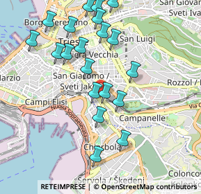 Mappa Largo del Pestalozzi, 34137 Trieste TS, Italia (1.014)