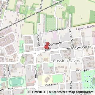 Mappa Via Don Luigi Vigan?, 24, 20811 Cesano Maderno, Monza e Brianza (Lombardia)
