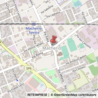 Mappa Via Italia, 8, 20846 Macherio, Monza e Brianza (Lombardia)