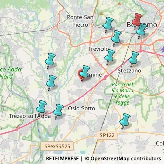 Mappa Via Orti, 24044 Dalmine BG, Italia (4.88833)