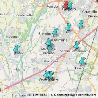Mappa Via Orti, 24044 Dalmine BG, Italia (2.46071)
