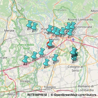 Mappa Via Orti, 24044 Dalmine BG, Italia (7.1735)