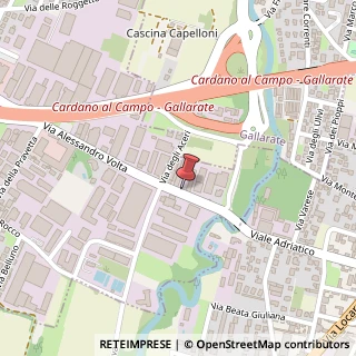 Mappa Via A. Volta, 75, 21010 Cardano al Campo, Varese (Lombardia)
