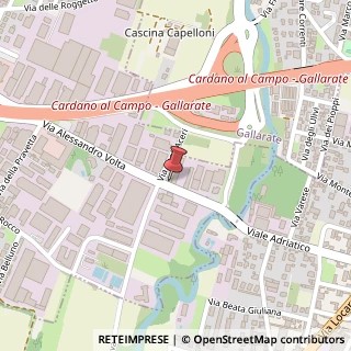 Mappa Via A. Volta, 73, 21010 Cardano al Campo, Varese (Lombardia)