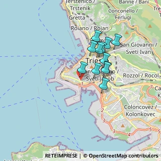 Mappa Piazzale della Resistenza, 34123 Trieste TS, Italia (1.38417)