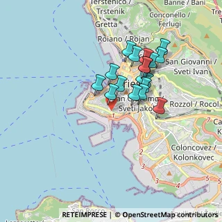 Mappa Piazzale della Resistenza, 34123 Trieste TS, Italia (1.46944)
