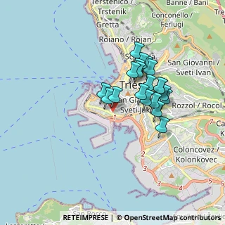 Mappa Piazzale della Resistenza, 34123 Trieste TS, Italia (1.4065)