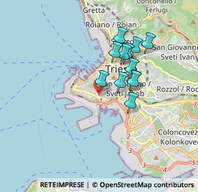 Mappa Piazzale della Resistenza, 34143 Trieste TS, Italia (1.38417)