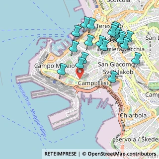 Mappa Piazzale della Resistenza, 34123 Trieste TS, Italia (1.0655)
